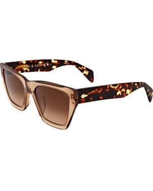 Rag & Bone Rnb1046 G S 54 Xnz Sunglasses - Brown