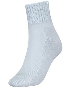 Calvin Klein Trainer Crew Socks With Logo - Blue