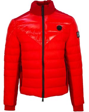Philipp Plein Plain Quilted Jacket - Red