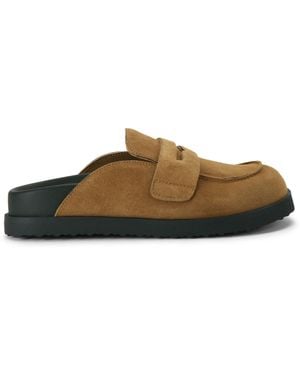 Steve Madden Suede Toryn Mules - Brown