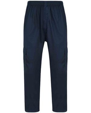 KAM Jeanswear Kam Lightweight Cargo Trousers Big & Tall - Blue