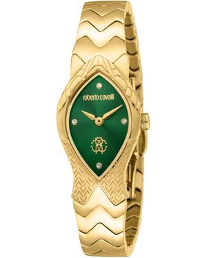 Roberto Cavalli Stainless Steel Colour Watch - Yellow