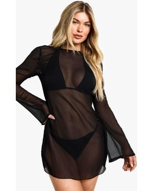 Boohoo Beachwear Essentials Mini Dress - Black