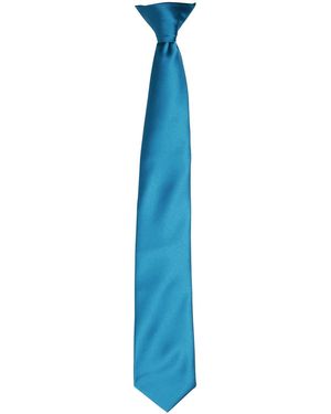 PREMIER Adult Satin Tie - Blue