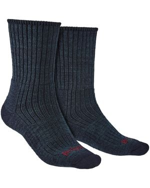 Bridgedale Hiking Midweight Merino Wool Socks - Blue