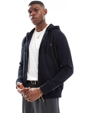 French Connection Classic Zip Up Hoodie - Blue