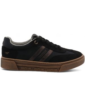 Mustang Street Platform Trainers Shoes - Black