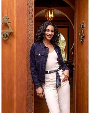 Blue Vanilla Boxy Denim Jacket - Blue