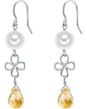 Valero Pearls Sterling Earring - Metallic