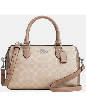 COACH Rowan Satchel - Natural