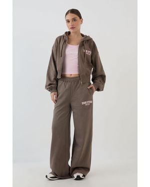 DSGN Studio Applique Straight Leg Jogger - Grey