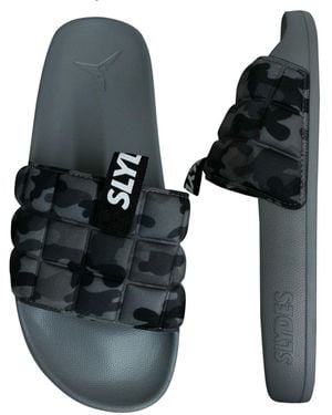 Slydes Fade Sliders Textile - Black