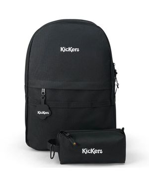 Kickers Gemini Backpack With Pencil Case - Black