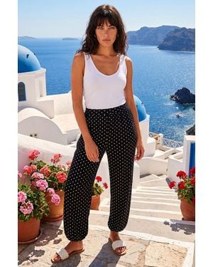 Roman Polka Dot Balloon Trouser - Blue