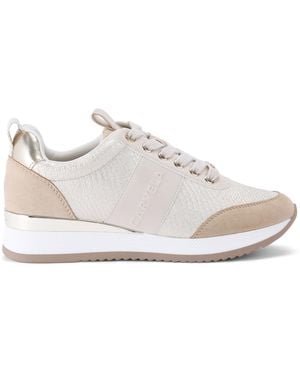 Carvela Kurt Geiger Metallic Lace-Up Runner Trainers - White
