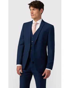 Antique Rogue Slim Fit Sapphire Twill Jacket - Blue