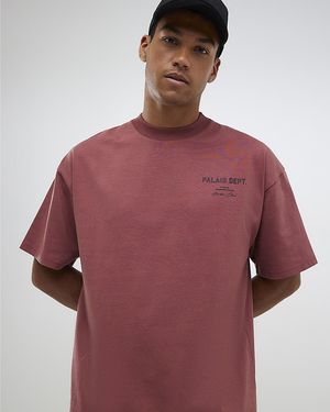 River Island T-Shirt Oversized Fit Palais Dept Cotton - Red
