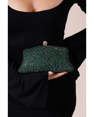 SVNX Embellished Clutch Bag - Black