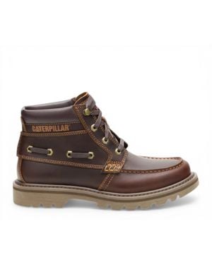 Caterpillar Cat Tan Leather Hiking Ankle Boots - Brown