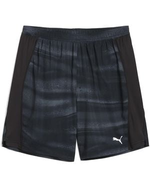 PUMA Velocity All-Over Print 7" Running Shorts - Blue