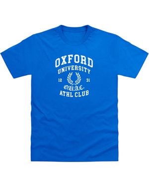 Park Fields Oxford University Athletics Club Royal T-Shirt Cotton - Blue