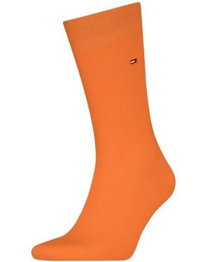 Tommy Hilfiger 3 Pack Long Crew Socks - Orange