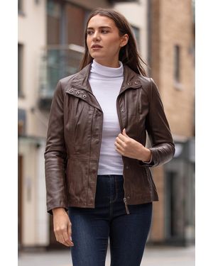 Ashwood Leather 'Juliet' Real Jacket - Brown