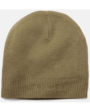 Timberland Knit Logo Beanie - Green