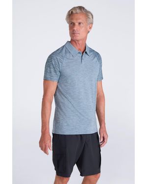 Mountain Warehouse 'Deuce' Polo Isocool High Wicking Casual Summer T-Shirt - Blue