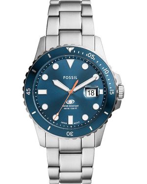 Fossil Blue Horloge Zilverkleurig Fs6050 - Blauw