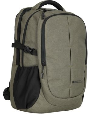 Mountain Warehouse 'Vic' Laptop Bag With Multiple Pockets Everyday Travel Backpack - Green