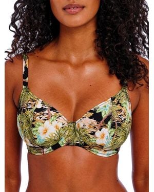 Freya Bahama Shores Plunge Bikini Top - Black