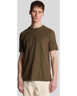 Lyle & Scott Panelled T-Shirt - Green