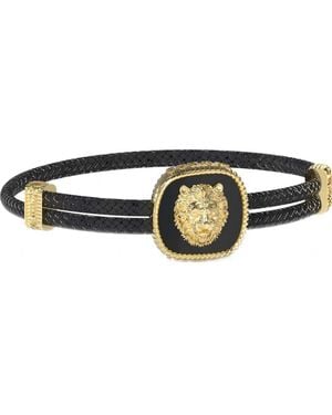 Guess Umb04005Ygbk Lion King Bracelet - Black