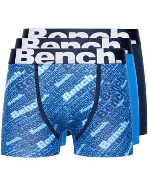 Bench Bamber 3Pk Boxer Shorts - Blue