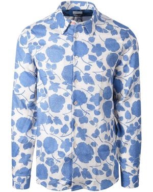 Paul Smith Ls Regular Fit Shirt Cotton - Blue