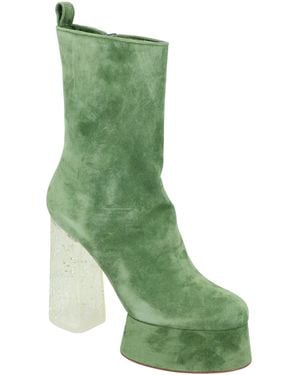 Christian Louboutin Izamayaz Boot Suede - Green