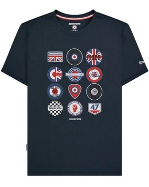 Lambretta Badge T-Shirt Cotton - Blue