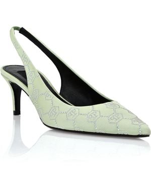 Philipp Plein Slingback Schoenen Monogram - Metallic