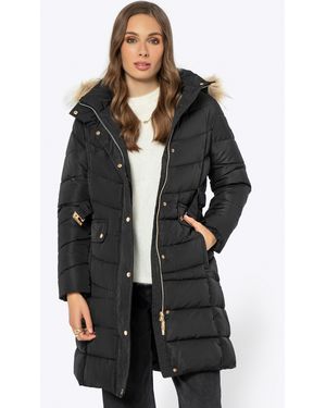 Wittchen Gewatteerde Capuchonjas Polyester - Grijs