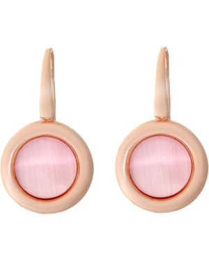 Orphelia 'Isabella' 925 Sterling Drop Earrings - Pink