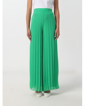 Liu Jo Pleated Wideleg Trousers - Green