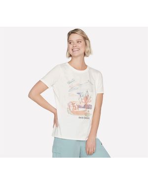 Skechers Regular Fit Airbrush T-Shirt - White
