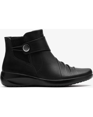 Clarks Kaetlyn Sara Leather Boots - Black