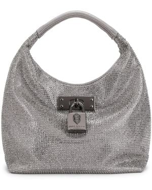 Kurt Geiger Mini Brixton Slouch Hobo Bag - Grey