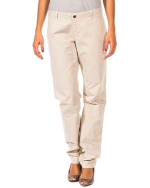 Gaastra Long Straight-Cut Trousers With Hems 31694100 - Natural
