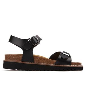 Sole Geri Footbed Sandals - Black