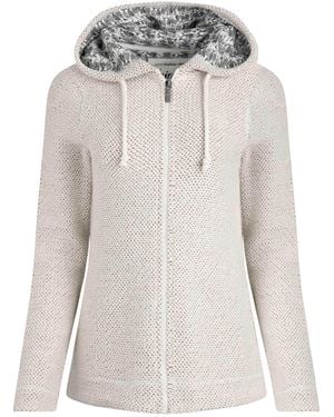 Weird Fish Organic Cotton Macaroni Hoodie - Grey