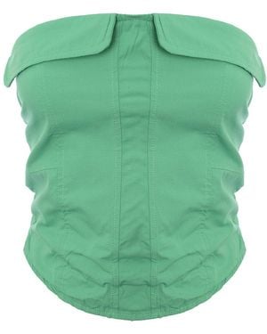 Fashionkilla Utility Corset Top Co-Ord - Green