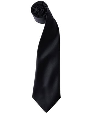 PREMIER Adult Colours Satin Tie - Black
